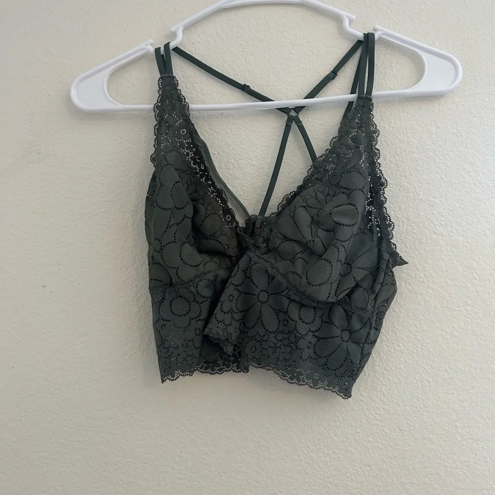 Aerie green bralett Medium lace